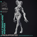 Half Snake Mind Wisperer - Unusual monster - PRESUPPORTED - 32mm scale