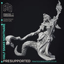 Half Snake Nightmare - Female half snake magic user -  PRE SUPPORTED - 32mm scale