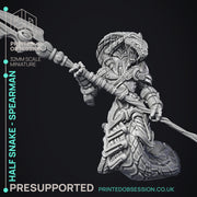 Half Snake Abomination - Spearsnake - 32mm - PRESUPPORTED - D&D - Only-Games