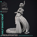 Half Snake Yokai - Elemental Creatures -  PRESUPPORTED - Illustrated and Stats - 32mm scale