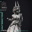 Half Snake Yokai - Elemental Creatures -  PRESUPPORTED - Illustrated and Stats - 32mm scale