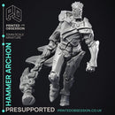 Hammer Archon - Celestial Construct - PRESUPPORTED - Heaven Hath No fury - 32 mm scale