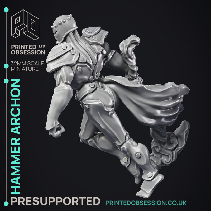 Hammer Archon - Celestial Construct - PRESUPPORTED - Heaven Hath No fury - 32 mm scale