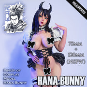 Hana Bunny Pin-Up (NSFW) - 75mm and 120mm - STL only - Only-Games
