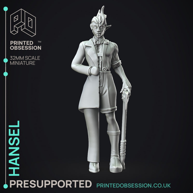 Hansel & Gretel - 2 Models -  PRESUPPORTED - Illustrated and Stats - 32mm scale