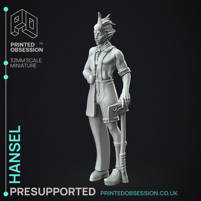 Hansel & Gretel - 2 Models -  PRESUPPORTED - Illustrated and Stats - 32mm scale