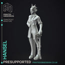 Hansel & Gretel - 2 Models -  PRESUPPORTED - Illustrated and Stats - 32mm scale