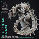 Hard To Kill Lizard - SCP "The D&D Incursion - PRESUPPORTED - 32mm scale