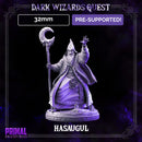 5 miniatures - 32mm - Classic RPG game enemies bundle - DARK WIZARDS - MASTERS OF DUNGEONS QUEST - Only-Games