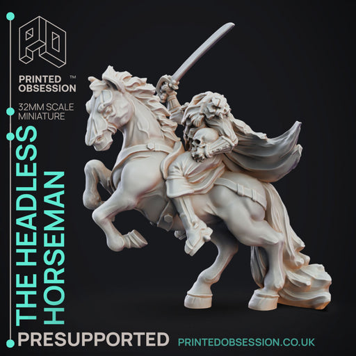 Headless horseman - Undead Rider - PRESUPPORTED - 32mm scale - Only-Games