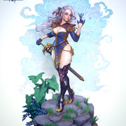 Heilog Pin Up (NSFW) - 75mm plus 120mm (Presuported) - STL only - Only-Games