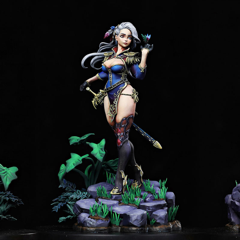 Heilog Pin Up (NSFW) - 75mm plus 120mm (Presuported) - STL only - Only-Games