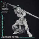 Helga - The Loyal Wolf - PRESUPPORTED - 32mm Scale