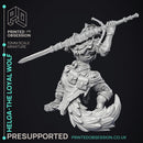 Helga - The Loyal Wolf - PRESUPPORTED - 32mm Scale