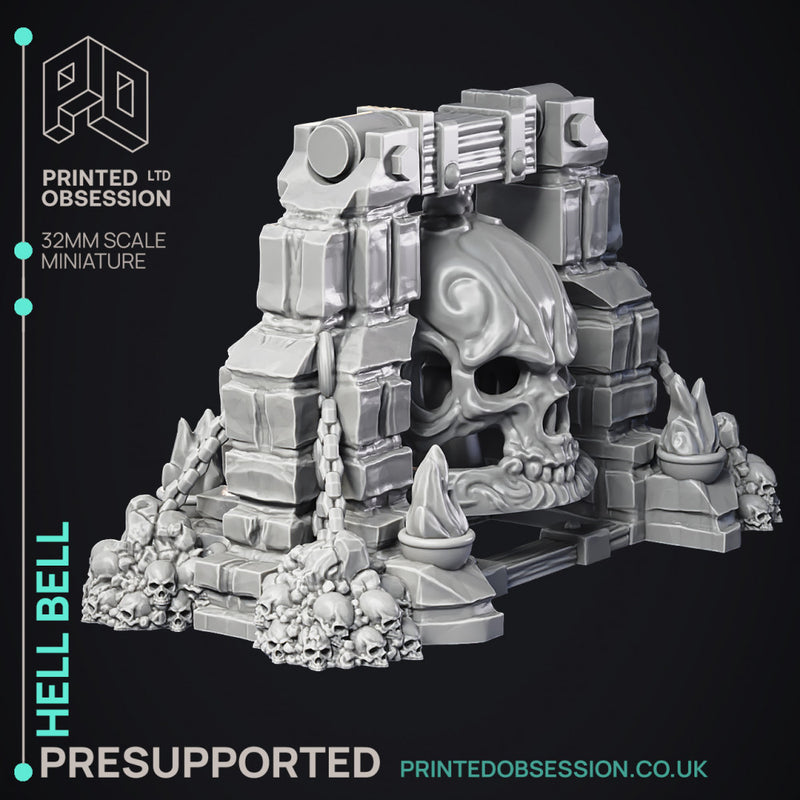 Hell Bell - Scenery - PRESUPPORTED - Hell Hath No Fury - 32mm scale