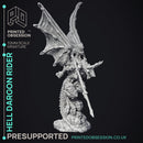 Dragon Rider - Large Dragon - PRESUPPORTED - Hell Hath No Fury - 32mm Scale