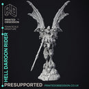 Dragon Rider - Large Dragon - PRESUPPORTED - Hell Hath No Fury - 32mm Scale