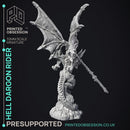 Dragon Rider - Large Dragon - PRESUPPORTED - Hell Hath No Fury - 32mm Scale