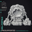 Hell Portals - Scatter Terrain - 3 Models - PRESUPPORTED - Hell Hath No Fury - 32mm Scale