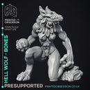 Hell Wolf - Bone - PRESUPPORTED - Hell Hath No Fury - 32mm Scale