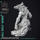 Hell Wolf - Bone - PRESUPPORTED - Hell Hath No Fury - 32mm Scale