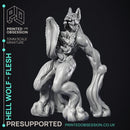 Hell Wolf - Flesh - PRESUPPORTED - Hell Hath No Fury - Scale 32mm