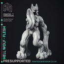 Hell Wolf - Flesh - PRESUPPORTED - Hell Hath No Fury - Scale 32mm