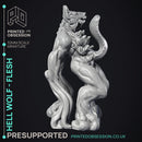 Hell Wolf - Flesh - PRESUPPORTED - Hell Hath No Fury - Scale 32mm