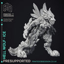 Hell Wolf - Ice - PRESUPPORTED - Hell Hath No Fury - Scale 32mm