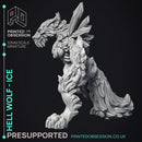 Hell Wolf - Ice - PRESUPPORTED - Hell Hath No Fury - Scale 32mm