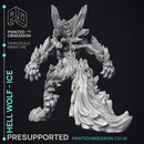Hell Wolf - Ice - PRESUPPORTED - Hell Hath No Fury - Scale 32mm