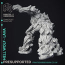 Hell Wolf - Lava - PRESUPPORTED - Hell Hath No Fury - 32mm Scale