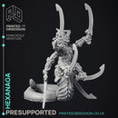 Hexanaga - Large Demon - PRESUPPORTED - Hell Hath No Fury - 32mm scale
