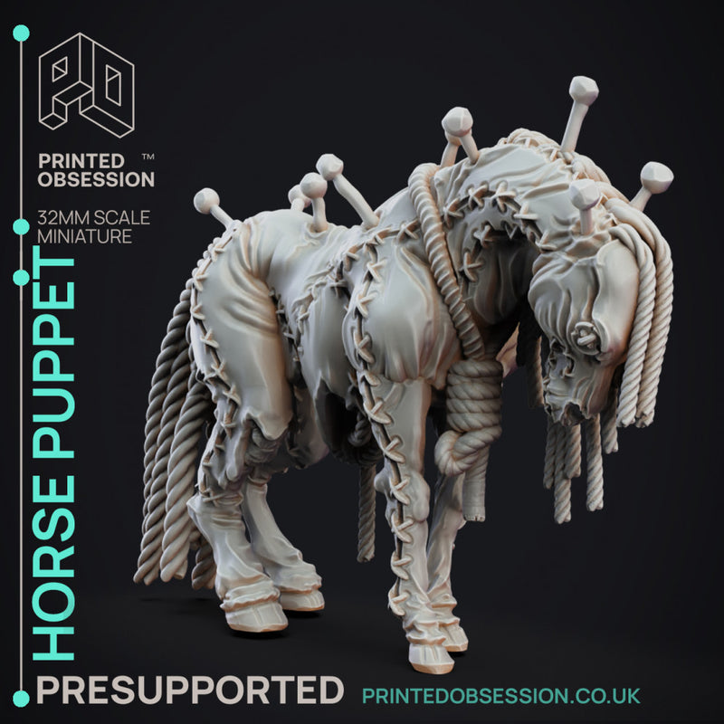 Horse Puppet - Puppet Masters Show - Pre Supported - 32mm Scale