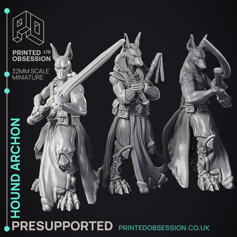 Hound Archon - Celestial - PRESUPPORTED - Heaven Hath no Fury - 32mm scale - Only-Games