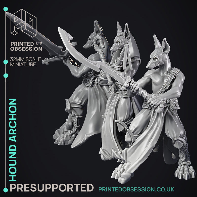 Hound Archon - Celestial - PRESUPPORTED - Heaven Hath no Fury - 32mm scale - Only-Games