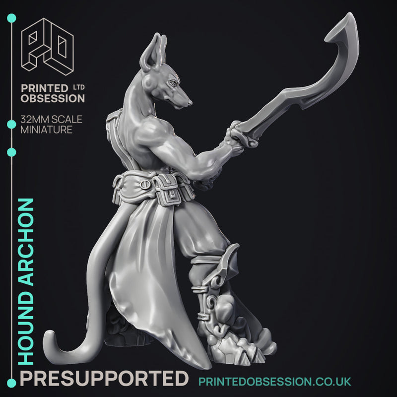Hound Archon - Celestial - PRESUPPORTED - Heaven Hath no Fury - 32mm scale - Only-Games