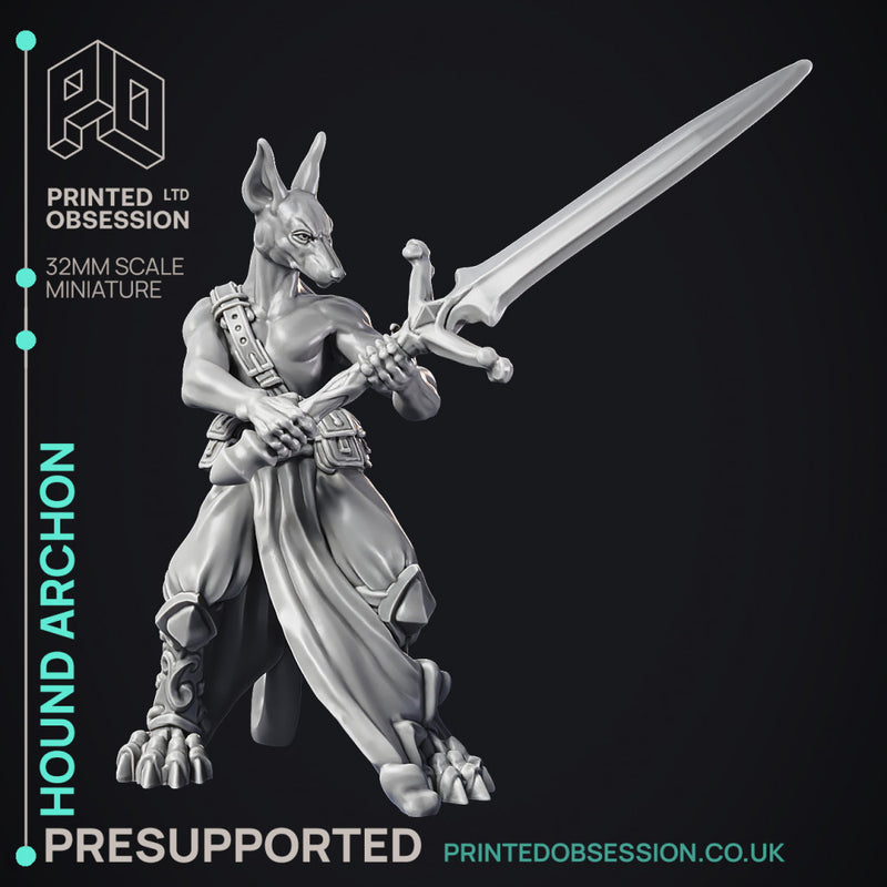 Hound Archon - Celestial - PRESUPPORTED - Heaven Hath no Fury - 32mm scale - Only-Games