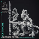 Ice Demon - 2 Models - PRESUPPORTED - Hell Hath No Fury - 32mm scale