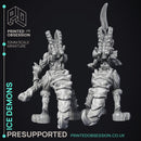 Ice Demon - 2 Models - PRESUPPORTED - Hell Hath No Fury - 32mm scale