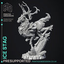 Ice Stag - Elemental Creature - PRE SUPPORTED - D&D - 32mm scale