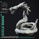 Icicle Snake - Elemental Familar - PRESUPPORTED - 32mm scale