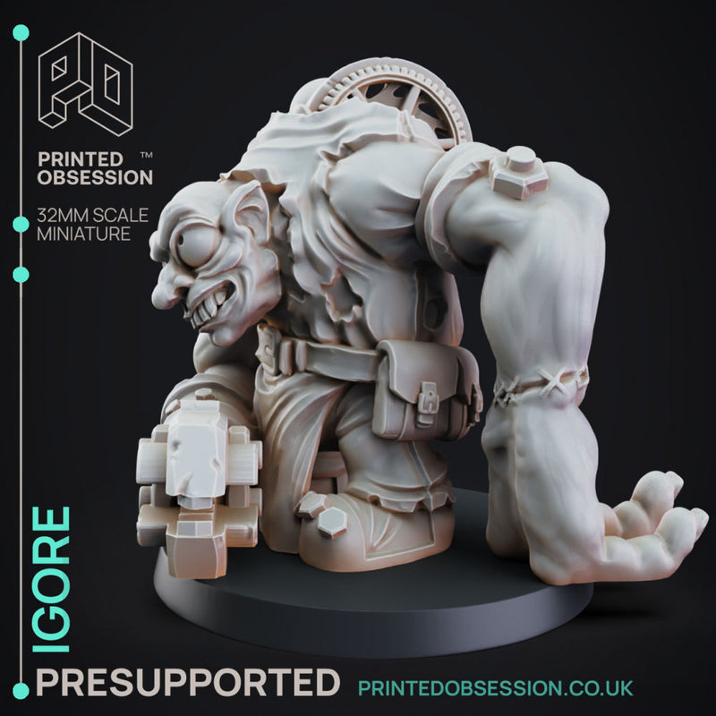 Igor - Frankensteins Lab - PRESUPPORTED - 32mm Scale - Only-Games