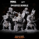 5 miniatures - 32mm - Classic RPG game Dwarves bundle - DRAGONBLADE - Only-Games