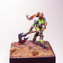 Shyron - Female Orc Axe Master - STL only - Only-Games