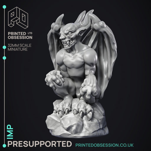 Imp - Tiny Demon - PRESUPPORTED - Hell Hath No Fury - 32mm Scale - Only-Games