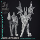 Incubi & human 'Bob' - lesser demon - PRESUPPORTED - Hell Hath No Fury - 32mm scale