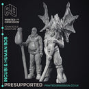 Incubi & human 'Bob' - lesser demon - PRESUPPORTED - Hell Hath No Fury - 32mm scale