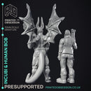 Incubi & human 'Bob' - lesser demon - PRESUPPORTED - Hell Hath No Fury - 32mm scale