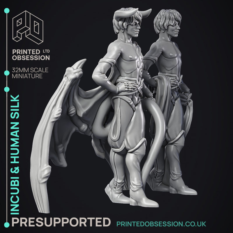 Incubi & human 'silk' - lesser demon - PRESUPPORTED - Hell Hath No Fury - 32mm scale